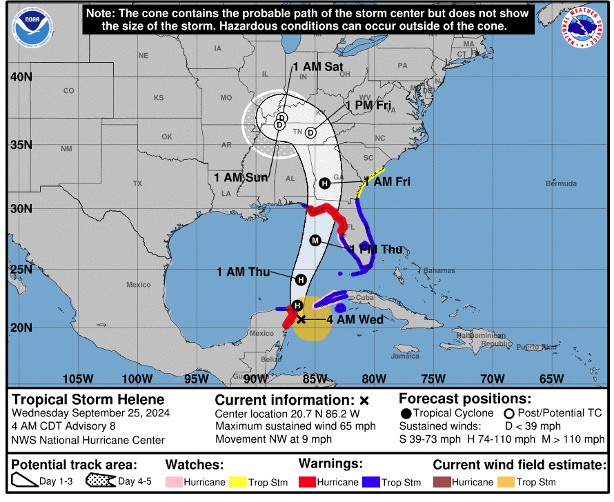 Tracking Helene Wednesday morning update News, Sports, Jobs Cape